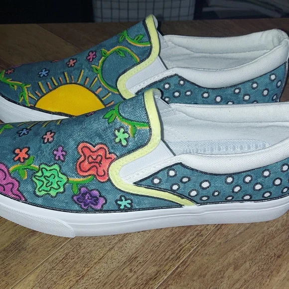 Custom Painted Shoes For Women - Picture 1 of 3